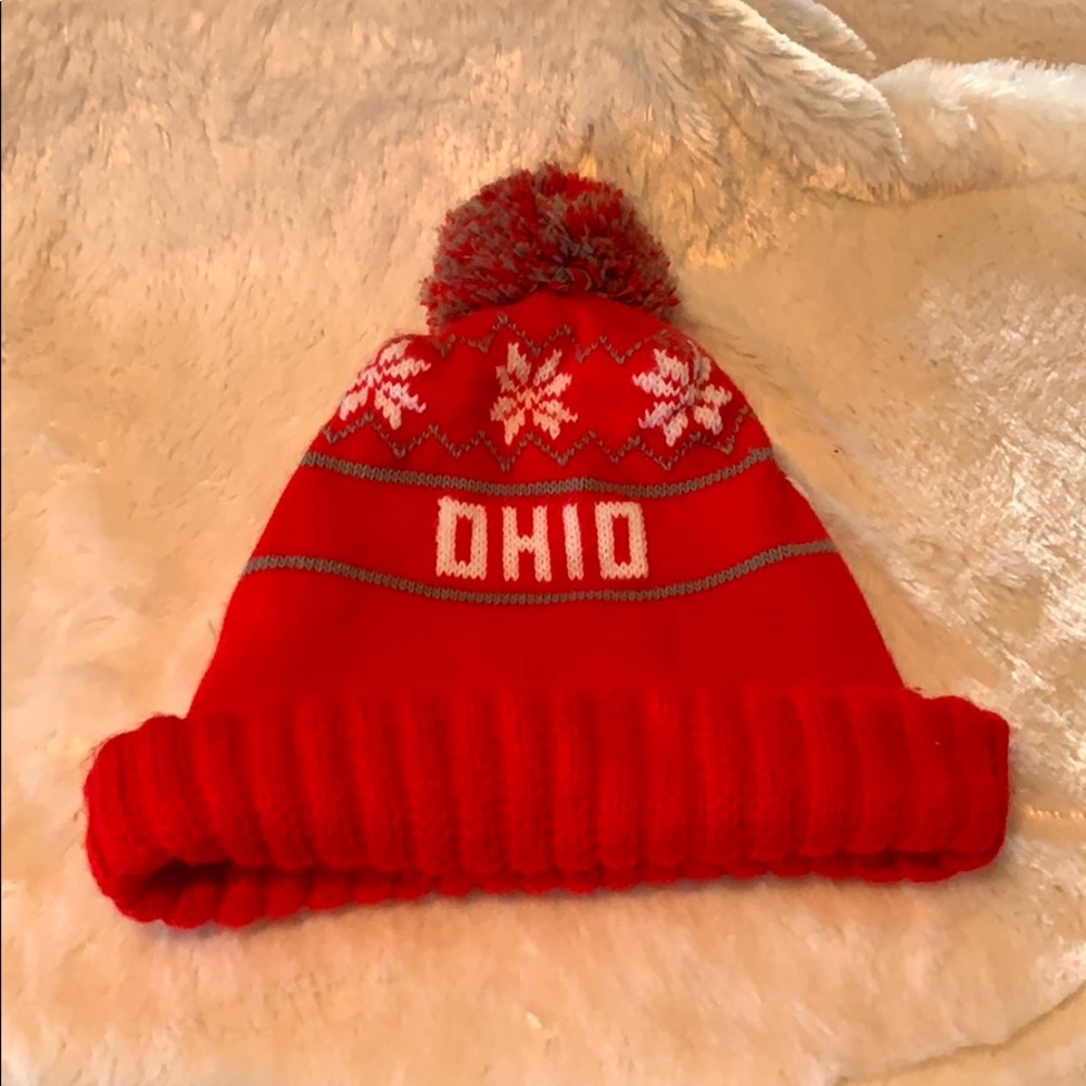 Ohio State Pom Pom hat